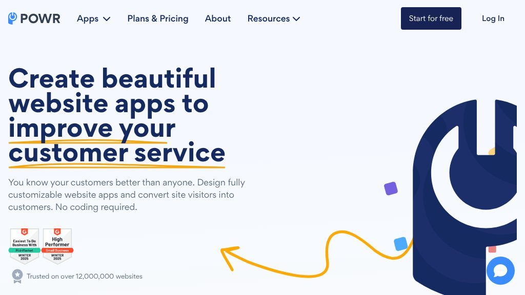 Screenshot of POWR: Easy No-Code Website Apps and Plugins Builder