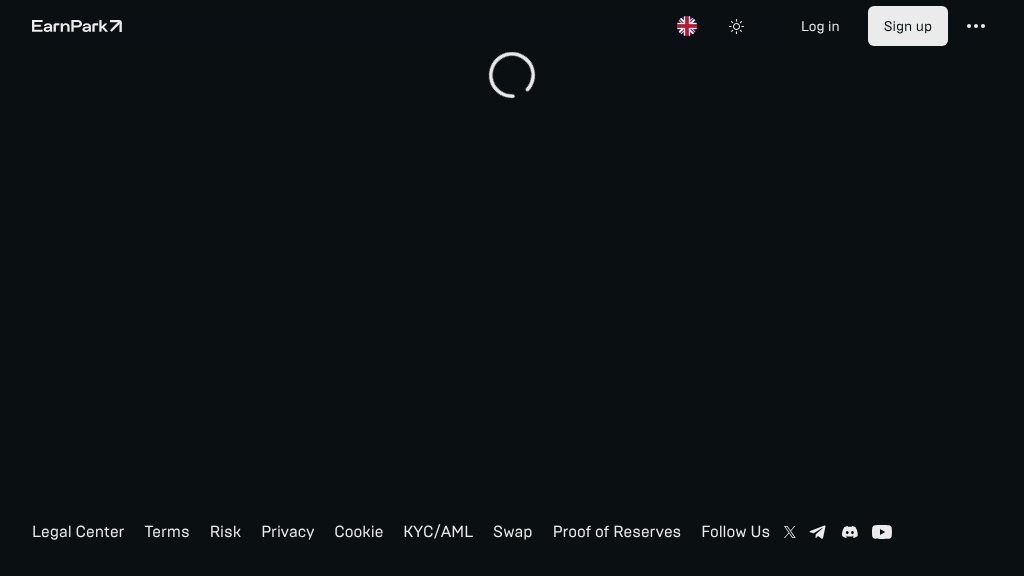 Screenshot of EarnPark Review: A Practical Crypto Staking Platform for Digital Asset Investors