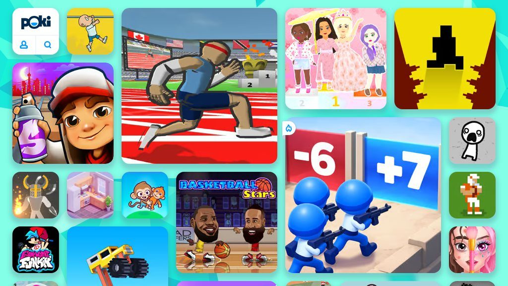 Screenshot of Discover Endless Free Online Games Instantly at Poki