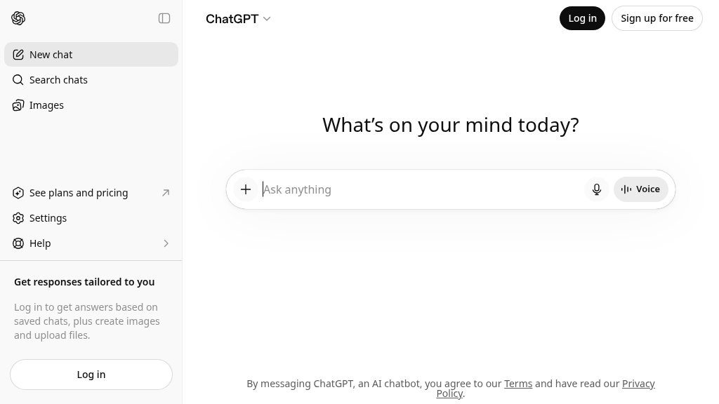Screenshot of ChatGPT: Unleash the Power of AI Chat